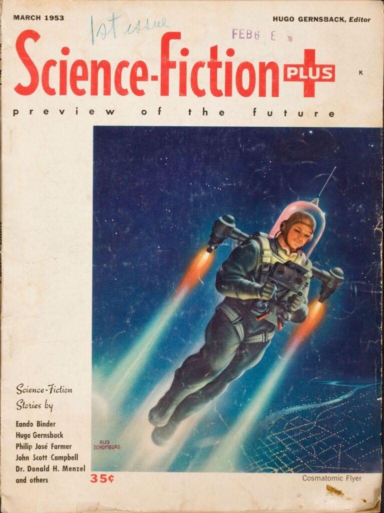 The cover of a vintage Science Fiction comic book.