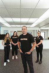 The Workers of Willamette Valley Fiber in their office