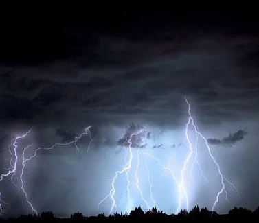 A dark lighning storm