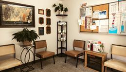 The dentist office waiting room