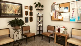 The dentist office waiting room