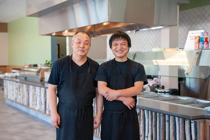 The owners of Oki Sushi