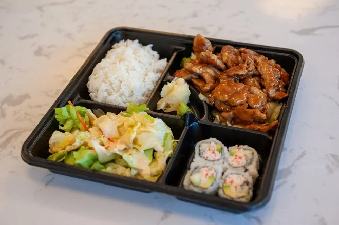 A plate of Japanes Food