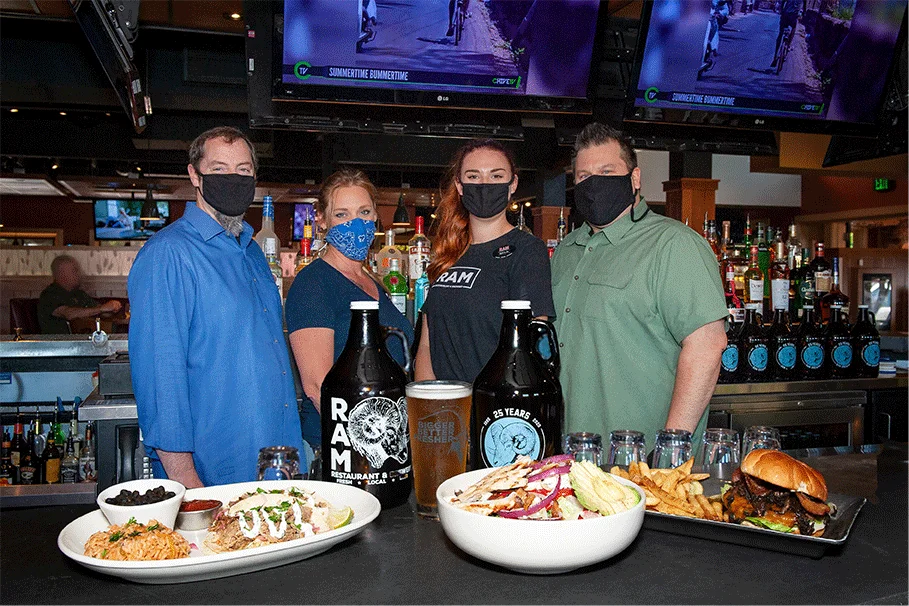 The proprietors of Ram's Restaurant