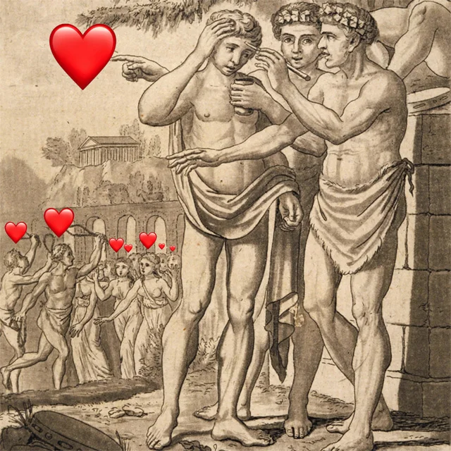 An illustration of strange Valentin's practices from history