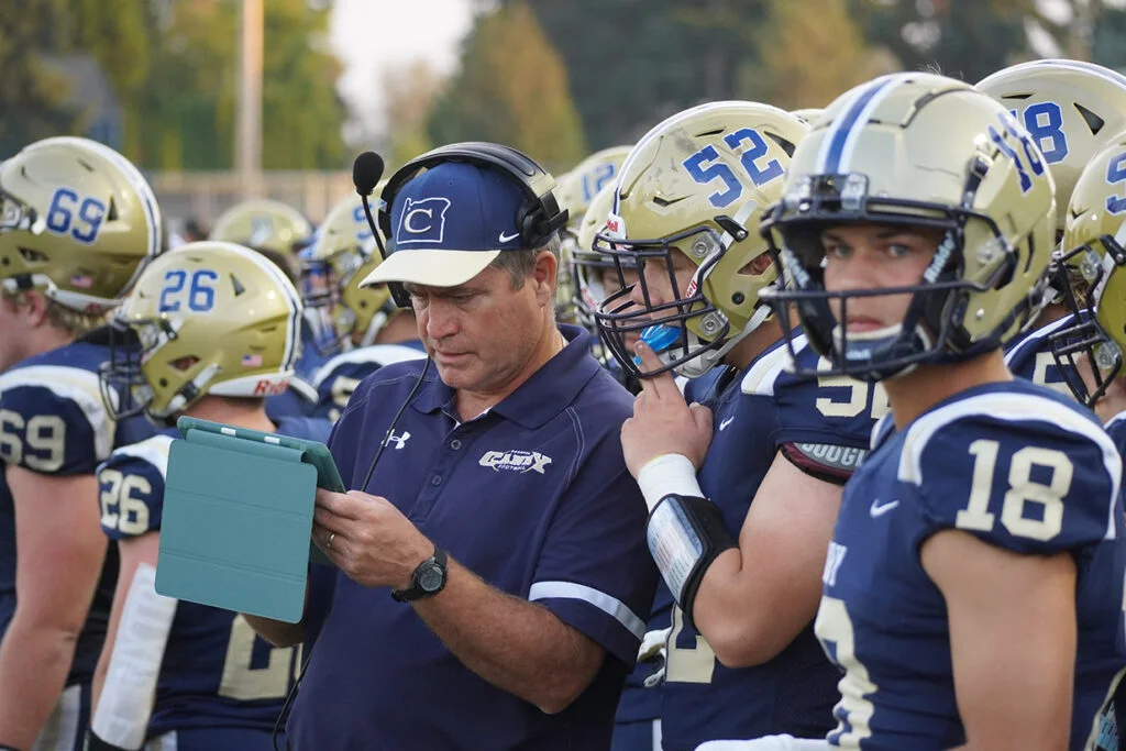 Canby Cougars Football Team on the field