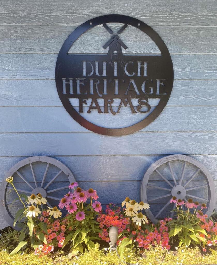 The Dutch Heritage Farms sign