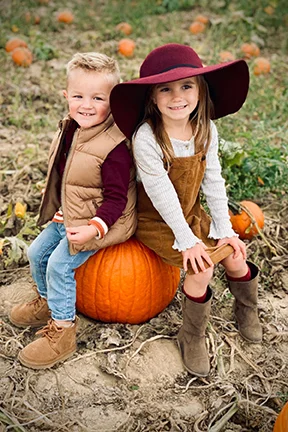 Kids at the Pumpkin Patch