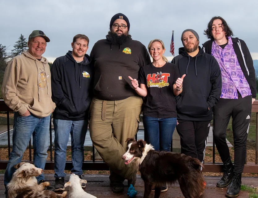 The owners and operators of Browny Bee Honey