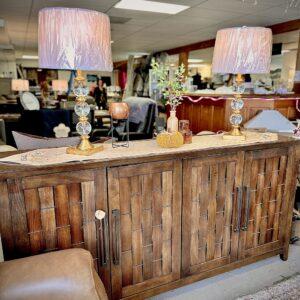 An artisan standing bar set