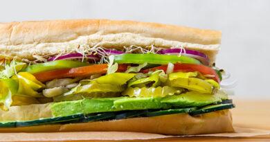 A close up of a Hero Sandwich