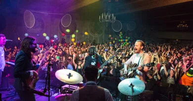 The Band Fruition plays in front of an enthusiastic crowd